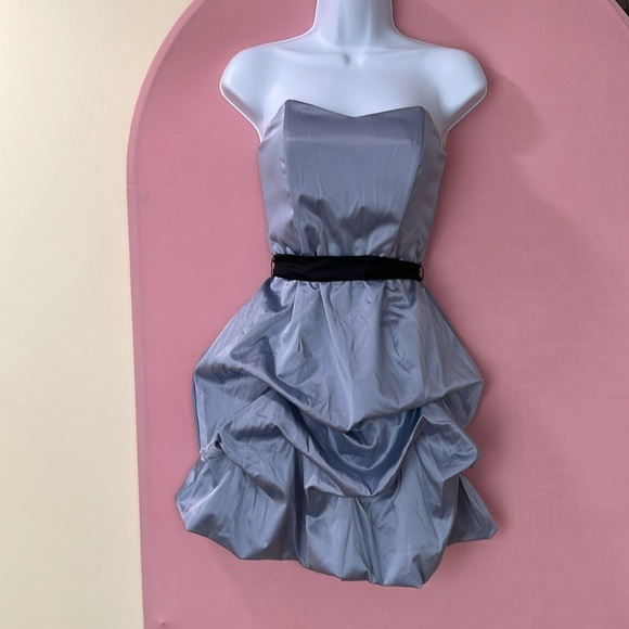 Dresses & Skirts - NWT IceBlue/Gray strapless party dress Size S
